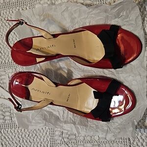 Red Stiletto Slingbacks